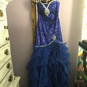 formal royal blue dress